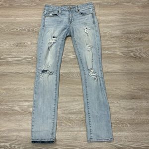 American Eagle Distressed Skinny Jeans Size 0